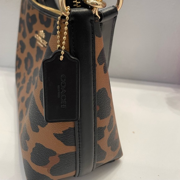 Coach Cheetah Print Mini Purse with crossbody strap - Picture 2 of 8